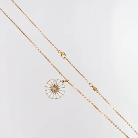 Collier Georg Jensen Daisy längd 44/47,5cm, förgylld, 925/1000 silver  Vikt: 5 g
