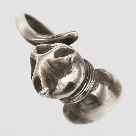 Ring katt, stl17, bredd 10mm, silver 925/1000 Vikt: 2,3 g