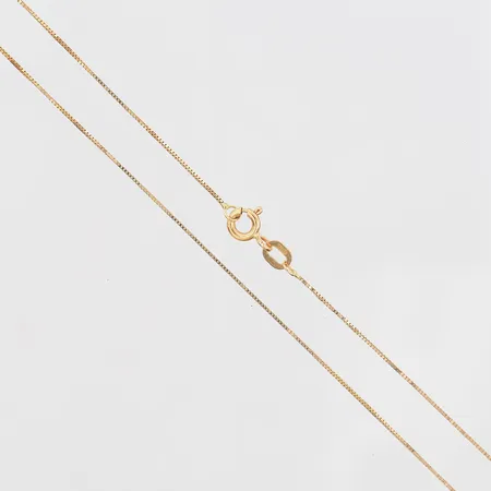 Kedja Venezia längd 44,5cm, bredd 1mm, GHA, 18K Vikt: 1,3 g