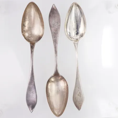 3 matskedar finska stämplar längd 21cm, gravyr, 813/1000 silver  Vikt: 117,7 g