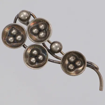 Brosch längd 48mm, Danmark, 925/1000 silver Vikt: 4,1 g