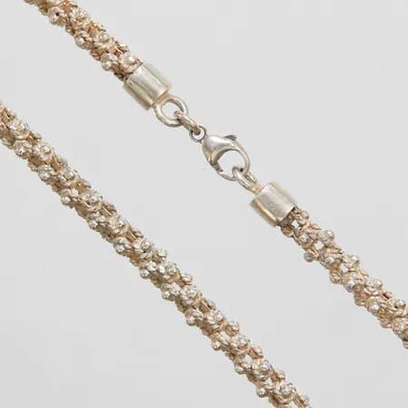 Collier längd: 43cm, bredd: 6,5mm, silver 925/1000 Vikt: 66,3 g