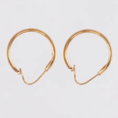 Örhängen längd 22mm, italienska stämplar, 18K  Vikt: 1,7 g