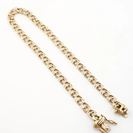 Armband, bismarck, 17,5cm, bredd 3,5mm, 18k Vikt: 4,3 g
