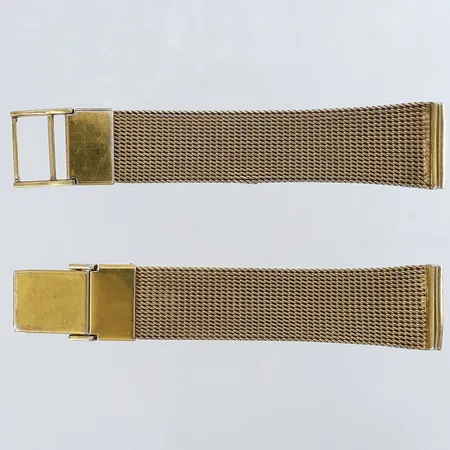 Klockband i silver längd 17cm bredd 15mm förgylld silver 925/1000 Vikt: 33,8 g