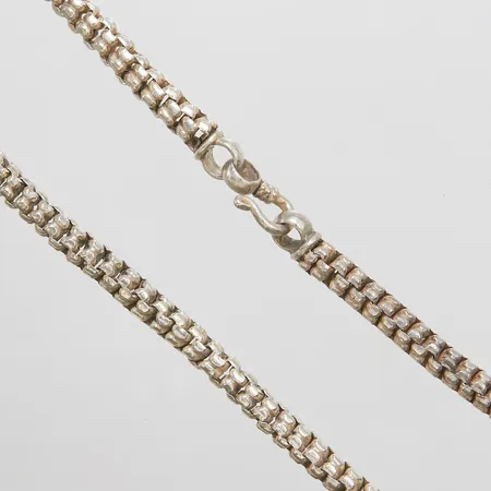 Collier längd: 47cm, bredd: 5mm, silver 925/1000 Vikt: 40,8 g