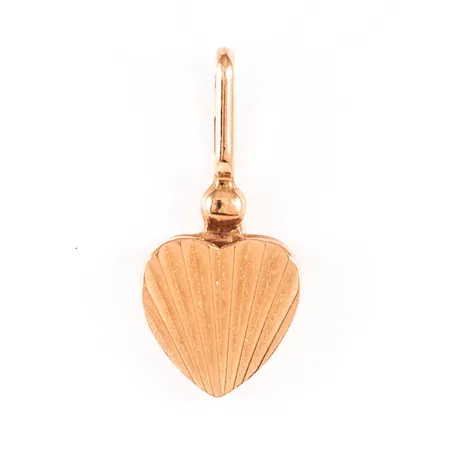 Hänge hjärta bredd 9,4mm längd inkl ögla 20,5mm, roséguld 14K 583/1000 1,2g. 