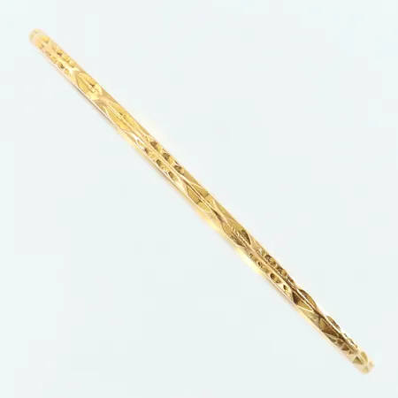 Armring med dekor Ø58mm bredd 2mm 18K. Vikt: 12,7 g