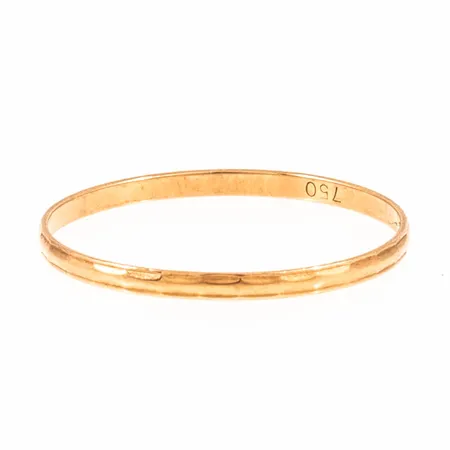 Tunn mönstrad ring stl:17¼ bredd 1,4mm, 18K 0,4g.