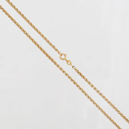 Collier längd 43,5cm, bredd 2mm, ihålig, 18K Vikt: 5,3 g