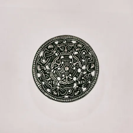 Brosch Svenskt Tenn Ø61mm, stämplat C9