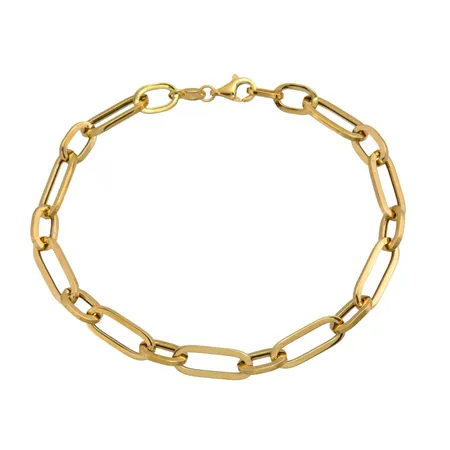 Armband i 18K guld Guldfynd (GHA) 20136667, ej massiv modell (ihåliga länkar), längd 20,0 cm, bredd 6 mm, fint skick, ordinarie nypris hos Guldfynd 14 798 kr Vikt: 3,7 g