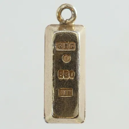 Hänge tacka mått 20x7mm Götes Guldvaror Göte Engström år 1983 silver 830/1000 Vikt: 4,3 g