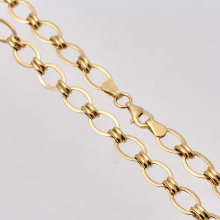  Collier i 18K guld, 45cm, Ankar, ihålig, bredd 6,3mm, tillverkad av Guldfynd, vikt 7,55g.