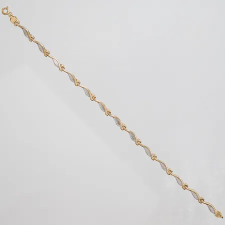Armband, längd: 19,7cm, bredd: 3,7mm, 14K Vikt: 2,6 g