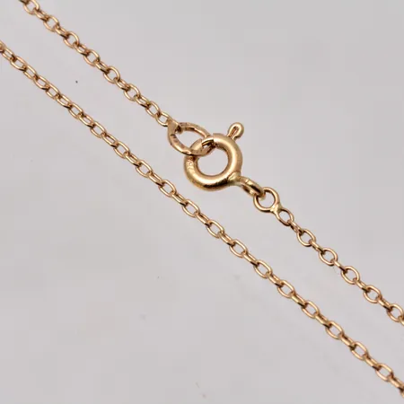 Kedja i 18K guld, 46cm, Ankar, bredd 1,2mm, vikt 2,12g.