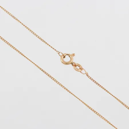 Collier Pansar 18k,längd ca 48 cm,bredd 1 mm. Vikt: 2,2 g