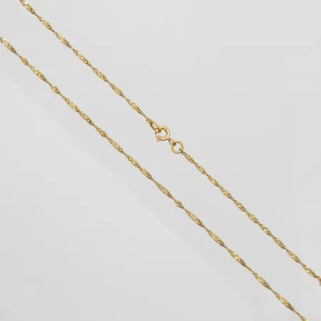 Kedja, Singapore, längd: 58,9cm, bredd: 1,6mm, 18K Vikt: 3,4 g