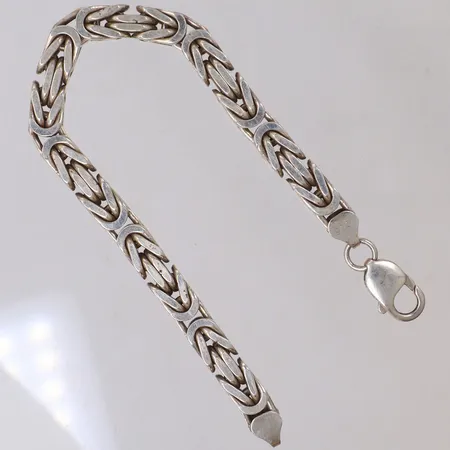 Armband, längd ca 21cm, bredd 7,0mm, 925/1000 silver Vikt: 55 g
