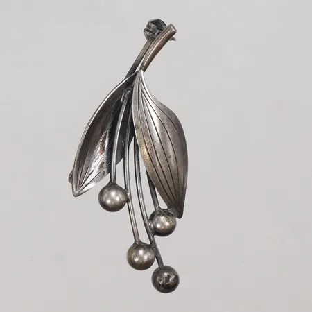 Brosch i form blommor 22x49mm SEH (Ericsson Stilsmycken Per) silver 830/1000 Vikt: 5,1 g