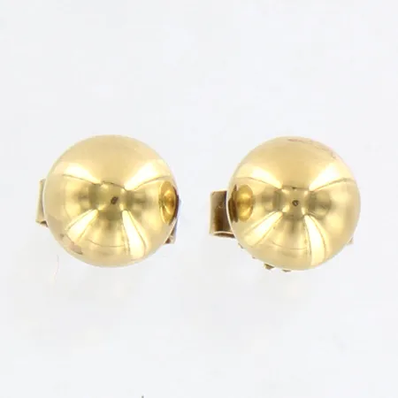 Ett par örhängen Ø5mm, 17x5mm, skeva i stopp, 18K  Vikt: 1 g