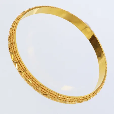 Armring Ø75mm, bredd 7,4mm, 21K Vikt: 12,4 g