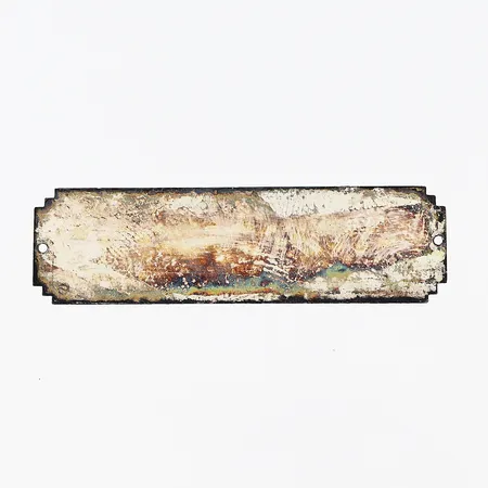 Silverplakett 59x17mm, gravyr, 830/1000 Vikt: 3,8 g