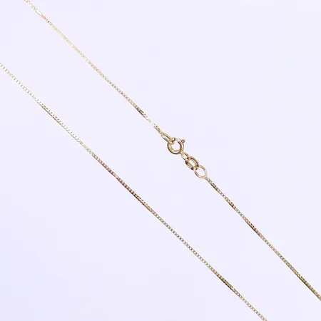 Halskedja Venezia 46cm bredd 1mm något bucklig 18K  Vikt: 2,8 g