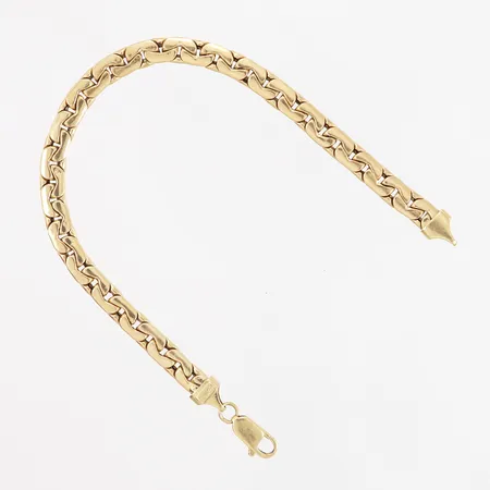 Armband 20,5cm, bredd: 6mm, GHA, 18K Vikt: 9,6 g