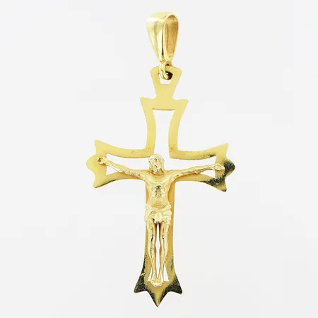 Hänge krucifix 18x36mm, 18K Vikt: 2 g