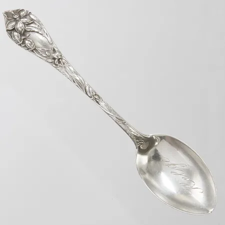 Tesked, längd: ca.140mm, Watson, Floral series, personlig gravyr, sterling silver, 925/1000 Vikt: 22,1 g