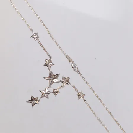 Collier, Catch A Falling Star, längd 50cm, design Efva Attling- Fånga en fallande stjärna och önska dig allt du drömmer om. Men det är bara du som kan få dina önskningar uppfyllda.. Nypris 2900kr, 925/1000 silver Vikt: 10,8 g