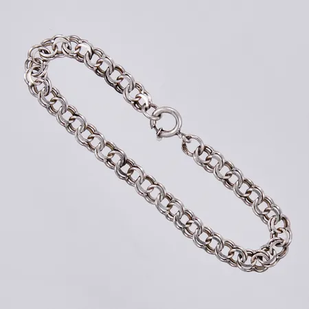 Armband Bismarck, längd ca 15,5cm, bredd ca 5mm, 835/1000 silver Vikt: 4,4 g