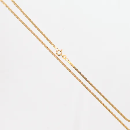 Kedja längd 40cm bredd 2mm,18k Vikt: 5,8 g