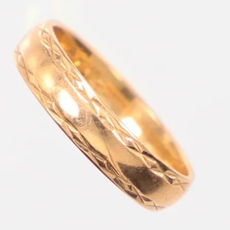 Ring gravyr, Ø17½, 18K Vikt: 4,3 g