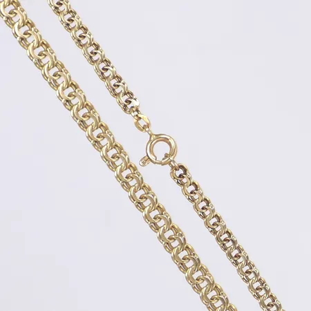 Halskedja doserad Bismarck 48cm bredd 3-4mm 18K  Vikt: 15,2 g