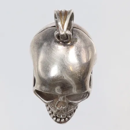 Hänge döskalle 35x16mm, silver, 830/1000 Vikt: 19,7 g