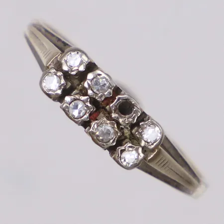 Ring, defekt, stenar saknas, 18K Vikt: 2,2 g