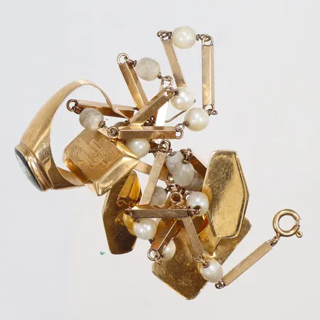 Diverse guld defekt 18K bruttovikt 22,2 g Vikt: 22,2 g