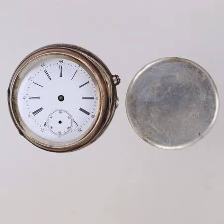 Fickur, defekt, lösa delar, 800/1000 silver. Bruttovikt 79,2g Vikt: 79,1 g