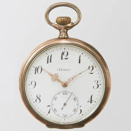 Fickur Doxa, manuell 52mm, boettnr 1185916, liten sekundvisare, slitage, 800/1000 silver, bruttovikt: 83,9g.