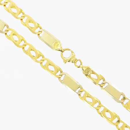 Kedja 63cm, bredd 7,5mm, 18K Vikt: 64,6 g