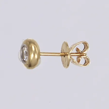 Udda örhänge med diamant 1x ca 0,17ct, Ø6mm 18K Vikt: 1,3 g