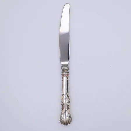 Kniv med stålblad modell Prins Albert, 21cm, AB Gense, kattfot 830/1000 silver Vikt: 73,9 g