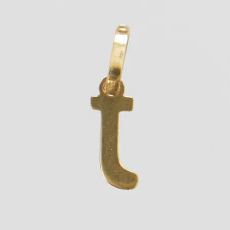 Hänge, bokstav, 13x3mm, 18K Vikt: 0,1 g