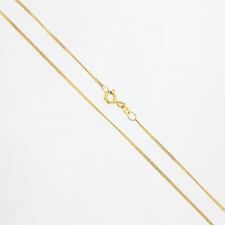 Kedja Pansar 52cm, bredd: 1mm, 21K Vikt: 2,6 g