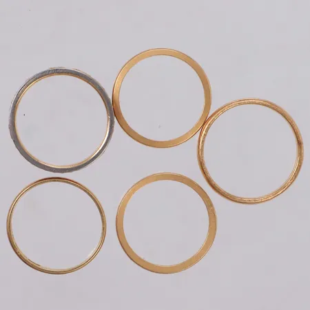 Diverse guld, personlig gravyr, 18K Vikt: 20,2 g