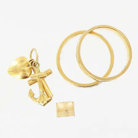 Diverse guld, defekter, 18K Vikt: 5,7 g