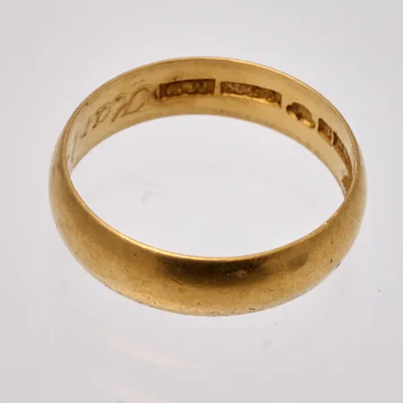 Defekt guld, 23K, vikt 4,91g.