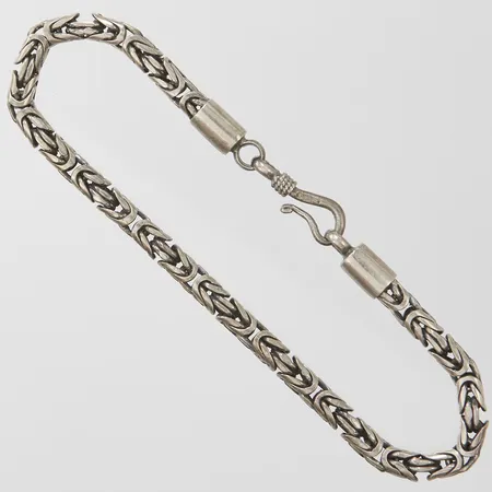 Armband, Drottninglänk, längd: 20cm, bredd: 4mm, silver, 925/1000 Vikt: 14,5 g